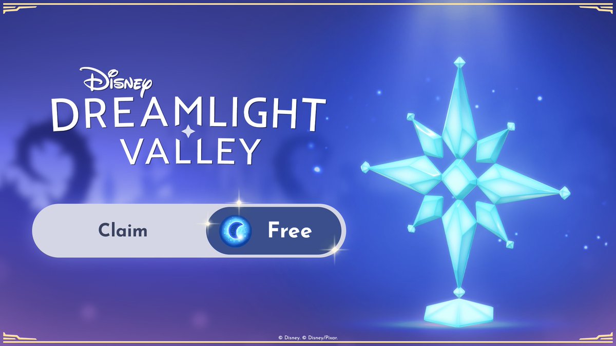 DisneyDLV's tweet photo. Make your Valley a whole lot /cool/er with a Festive Blue Star - FREE in the Premium Shop this week!

Don't freeze on this offer - claim it before it disappears on December 25❄️ https://t.co/K1rQ9G36lE