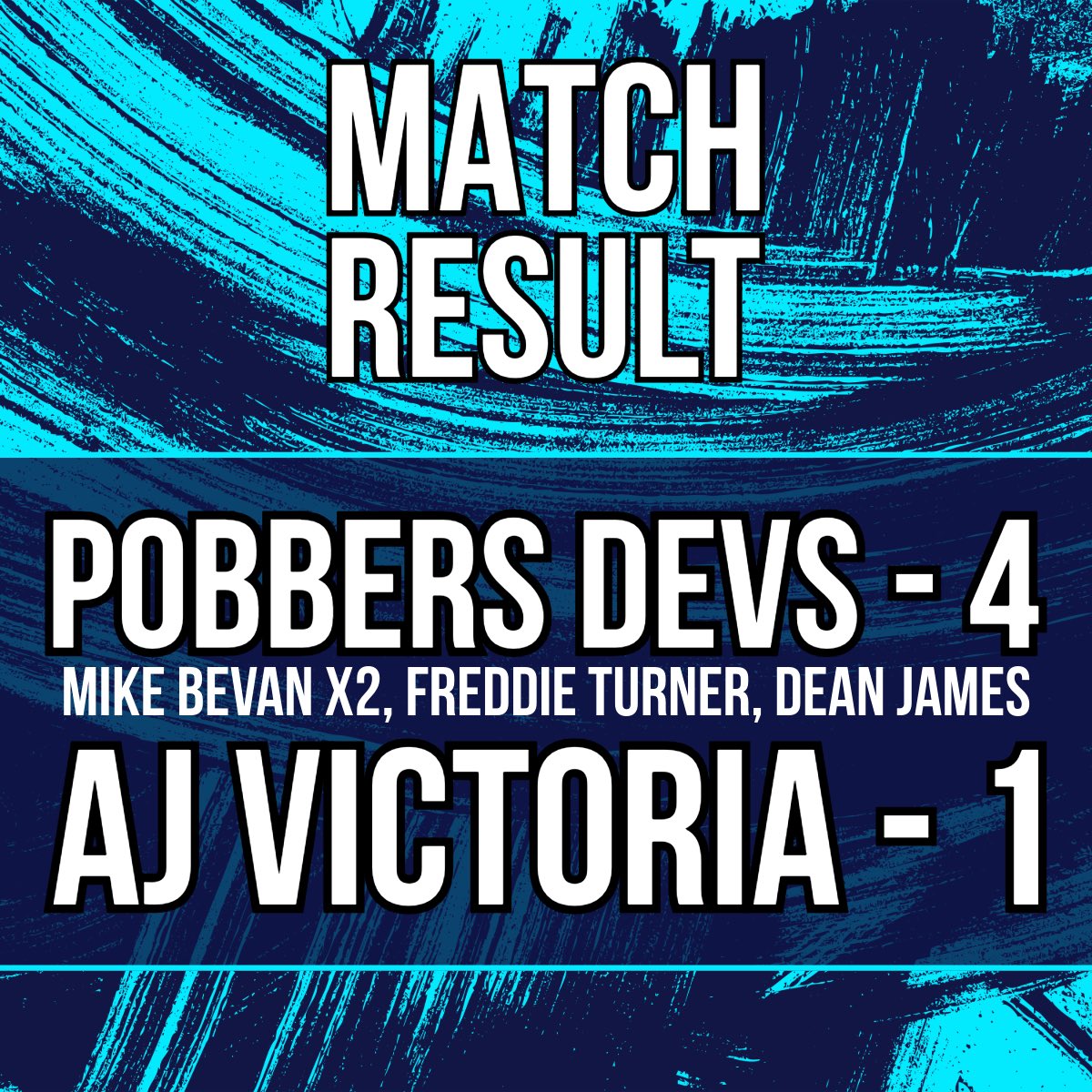 The devs also finish on a high with a dominant victory at home to keep themselves top of the division one table going in to the break

Not sure if <a href="/Big_Bevz/">Mike Bevan</a> has told you but he scored a couple of goals to help wrap it up

On to the new year where the title push continues