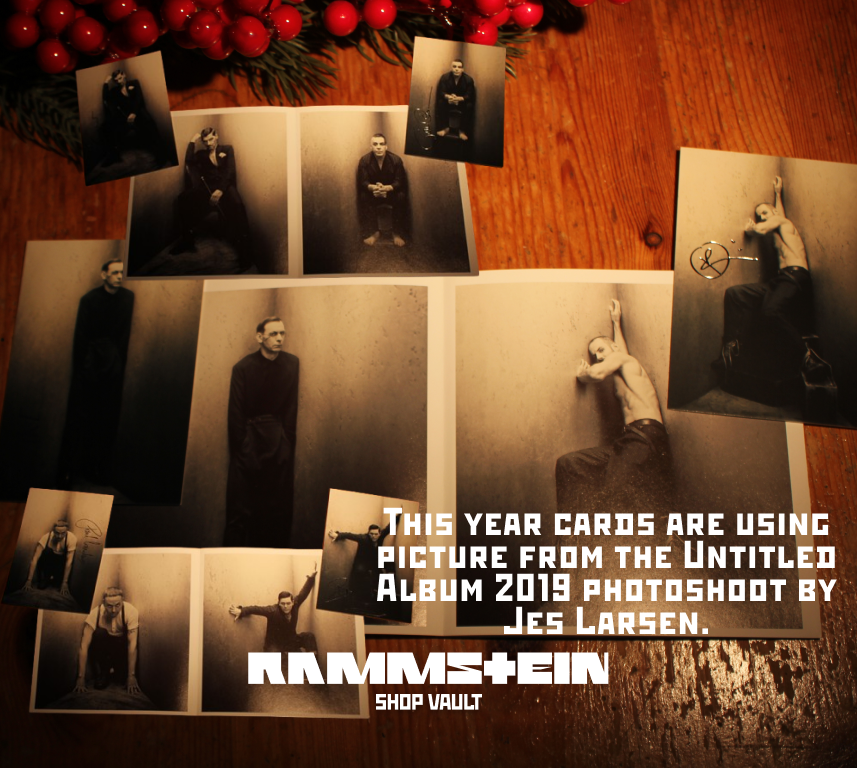 RammsteinShopUn's tweet photo. Rammstein advent calendar day 16 🎄:
Autograph card.
This year ones are using picture from the Untitled Album 2019 photoshoot by Jes Larsen.
#Rammstein #RammsteinShop #card #autographcard #Autograph https://t.co/h5hDxRtlxa