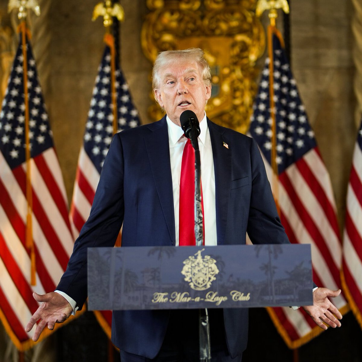 BREAKING: Donald Trump is holding a press conference littered with dozens of exaggerations and lies framed with "the likes of which nobody has ever seen," claiming to have won the 2024 election in a landslide, despite winning by less than 2%, and not one reporter is correcting