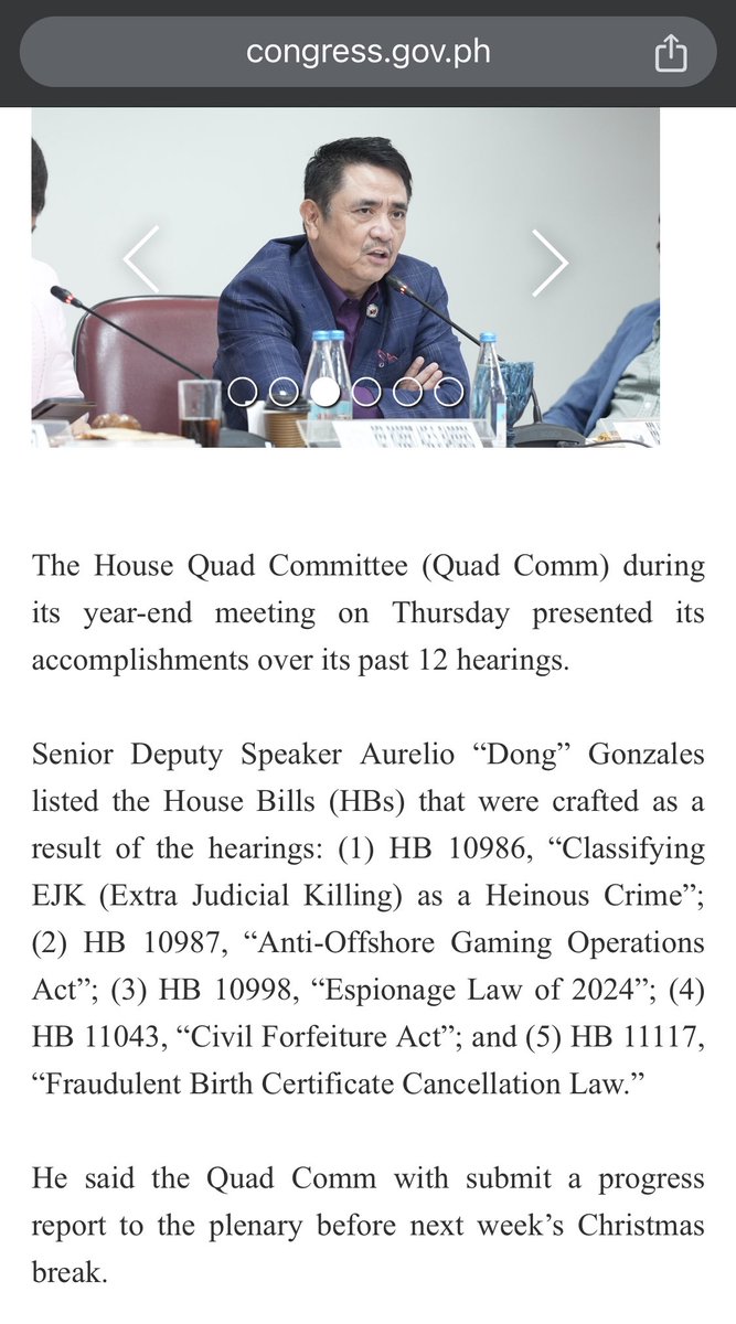 31milmovement's tweet photo. 2024 Accomplishment ng @HouseofRepsPH House Quad Comm: At least FIVE proposed bill.

Si #shiminet kaya? https://t.co/xDxS3dxMtf