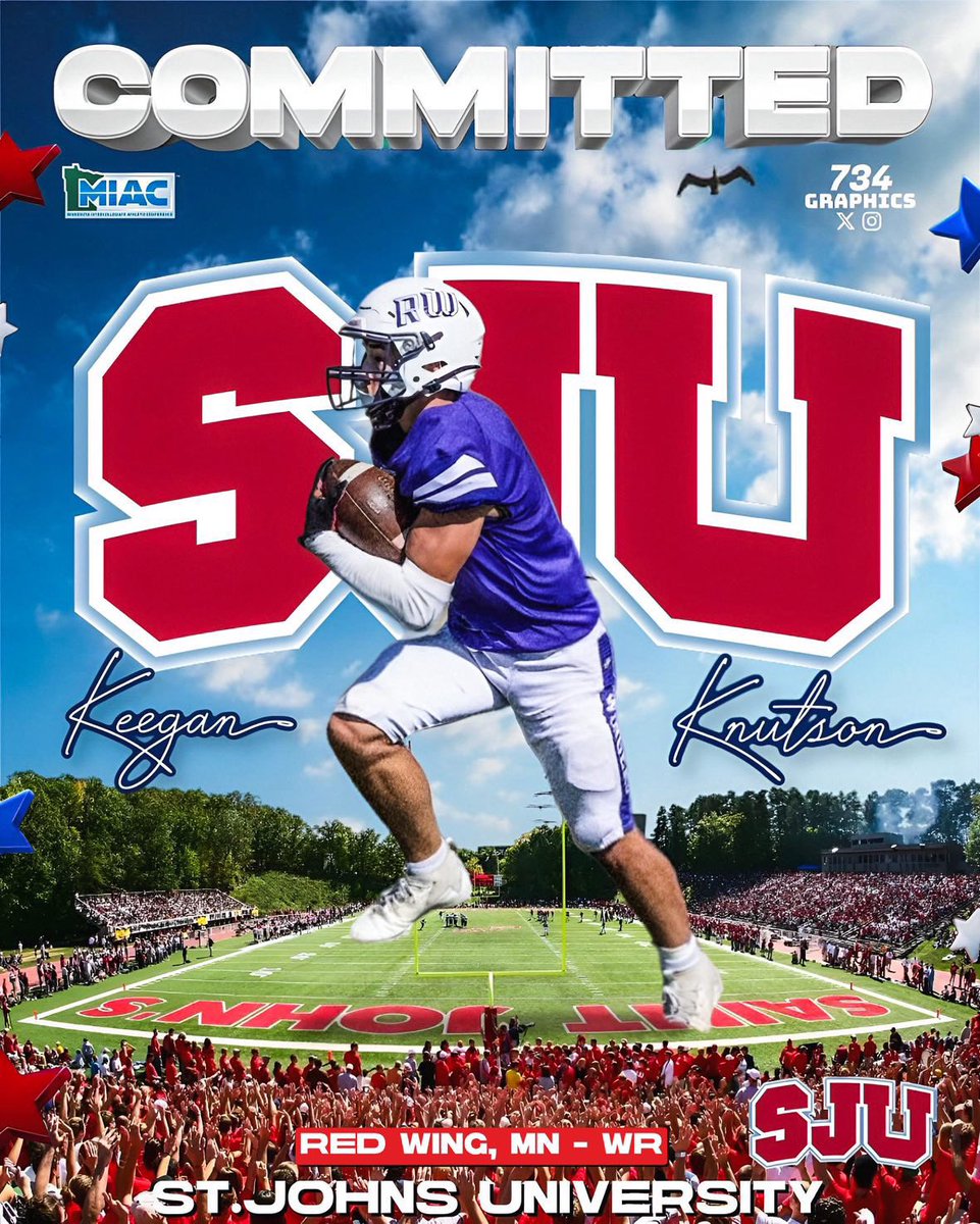 I Am very excited to Announce that I will be Committing to <a href="/SJUFootball/">Johnnie Football</a> I want to First Thank God for this Blessing and Opportunity. I would also like to give a Huge Thanks to my Mom, Dad and my Trainer Jake for all of their support and help setting me up for success throughout