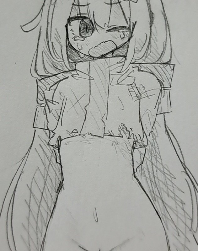 下だけ見えてるのも…かわいい… 