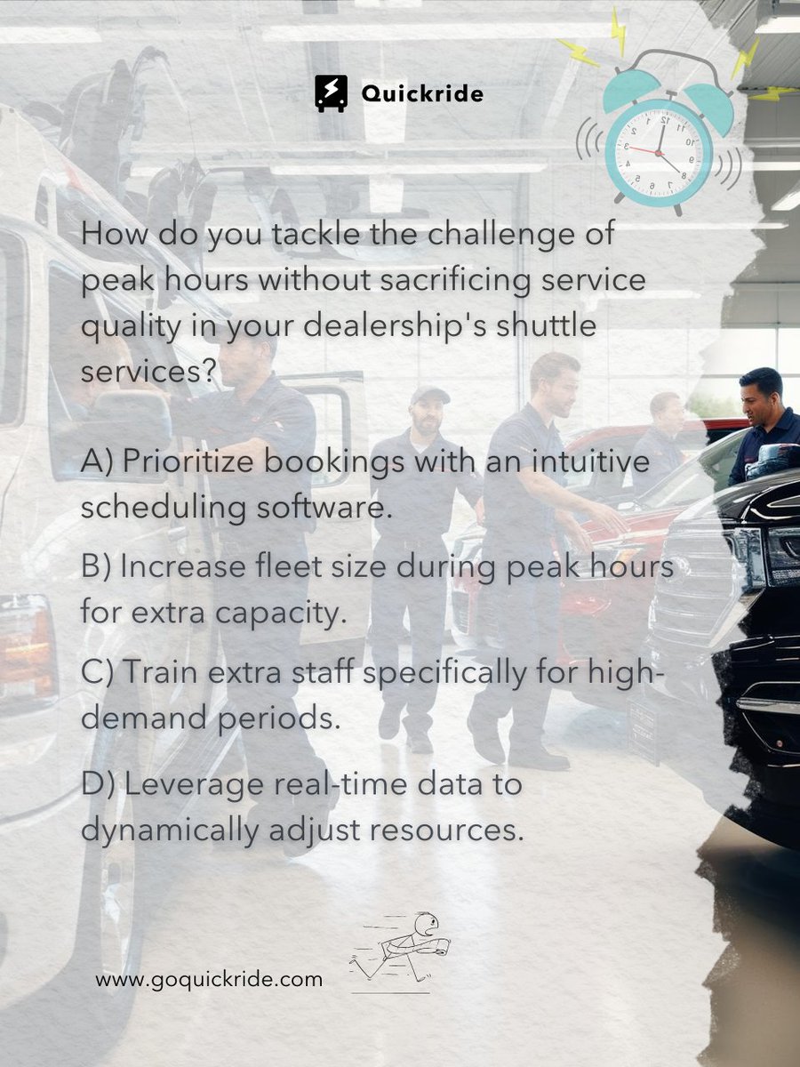 Maxed out during peak times? Service Managers, tell us how you keep shuttle services smooth and quality high. Your experience matters—vote in our poll!
