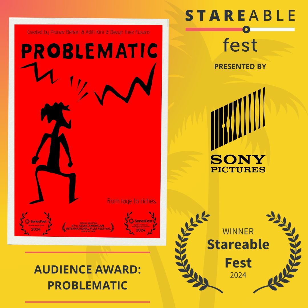 Congrats to Problematic for winning Stareable Fest 2024's Audience Award (in addition to best in writing)!

About: An unknown writer becomes an overnight media sensation when her public tirade against a finance bro goes viral.