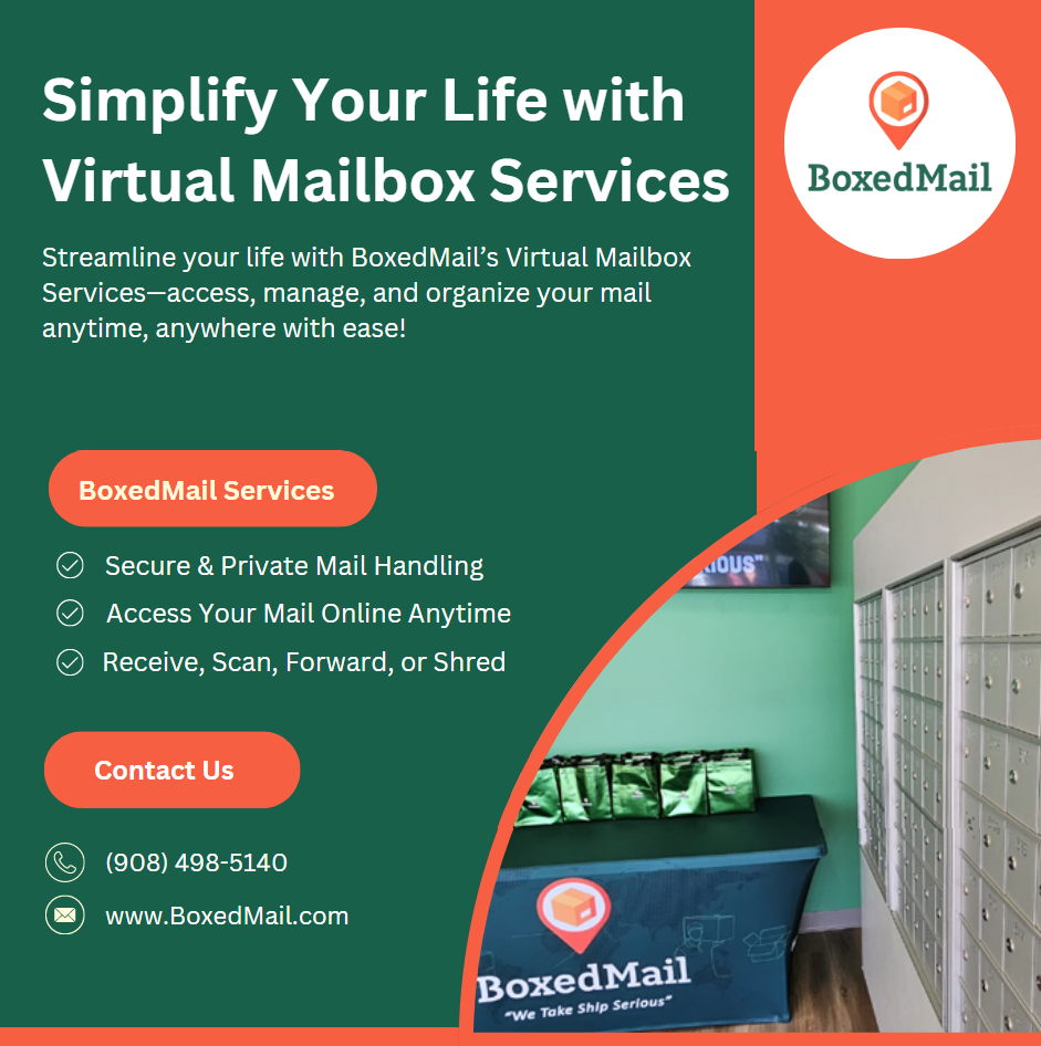 Boxedmails's tweet photo. 🌟 Simplify Your Life with Virtual Mailbox Services - BoxedMail 📬
✨ Our Services
🔒 Secure &amp; Private Mail Handling
📄 Receive, Scan, Forward, or Shred
📱 Access Your Mail Online Anytime
📍 Mailbox Services in Hackettstown, NJ
📍 Virtual Mailbox Services in New Jersey https://t.co/Ab5o4R41kA