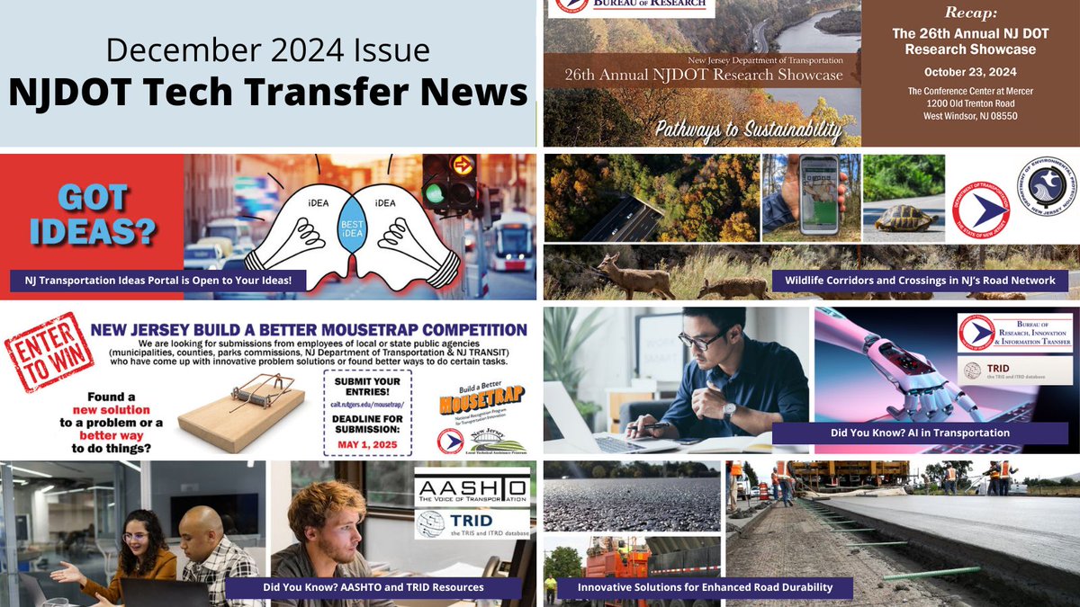 NJDOTTechTrans's tweet photo. NJDOT Tech Transfer News - https://t.co/OB8VrP9dSH https://t.co/AKDERhd88D