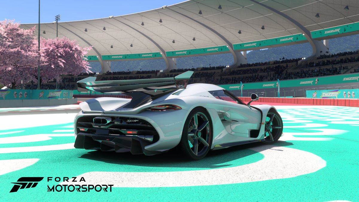 ForzaMotorsport's tweet photo. Ray Traced Global Illumination (RTGI) is now available for PC players on #ForzaMotorsport.

RTGI uses ray tracing hardware to compute more accurate indirect lighting and occlusion across the track and car in real time.

Here’s how you can enable it on PC: https://t.co/uIiVQ5hTGN https://t.co/N9ZubWSZQl