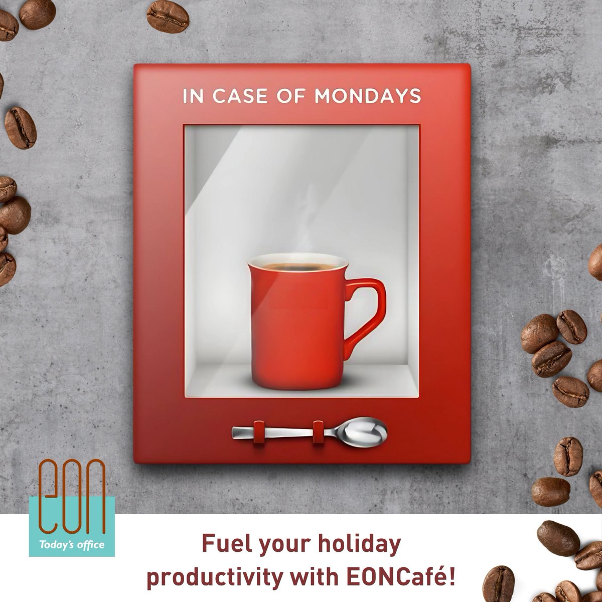 ☕️🎄 Fuel your holiday productivity with EONCafé! 🎄☕️

Take your office breakroom to the next level with EONCafé.

Ready to sip and snack your way through the season? Reach out today to learn more! buff.ly/43pfnXM

#EONCafé #OfficeCoffeeService