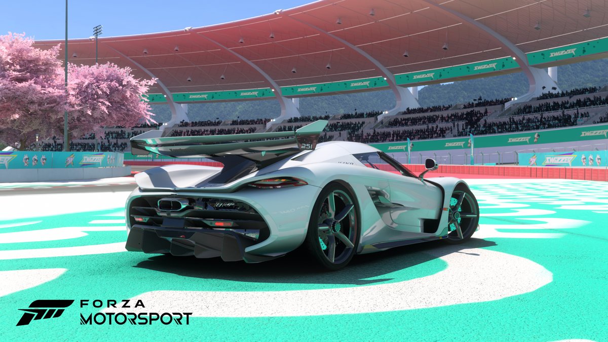 ForzaMotorsport's tweet photo. Ray Traced Global Illumination (RTGI) is now available for PC players on #ForzaMotorsport.

RTGI uses ray tracing hardware to compute more accurate indirect lighting and occlusion across the track and car in real time.

Here’s how you can enable it on PC: https://t.co/uIiVQ5hTGN https://t.co/N9ZubWSZQl