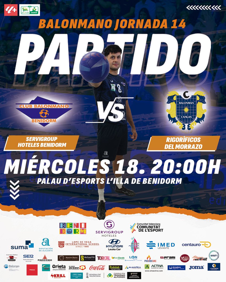 bmbenidorm's tweet photo. ⚠️ El miércoles volvemos al Palau d'Esports l'Illa en un partido importantísimo contra @balonmancangas

📅 18/12, 20:00h 

📣 Este partido trae un juguete y tendrás una entrada gratis, para que ningún niño se quede sin juguetes está Navidad. 🎁🎁

#ElNostrePoble #ElNostreClub https://t.co/iOPn4IWQfr
