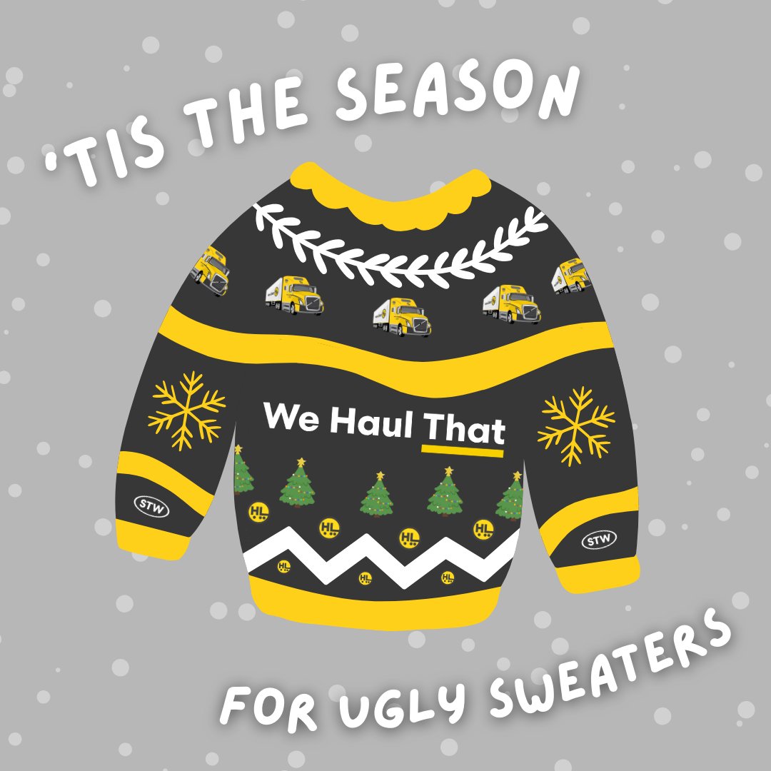 Halvor_Lines's tweet photo. 'Tis the Season... It's National Ugly Sweater Day! Join in on fun this Friday, Dec 20th at the Halvor terminals for cocoa, cookies and wear your most outrageous sweater. And remember -- the tackier, the better! https://t.co/Yv6kk26URe