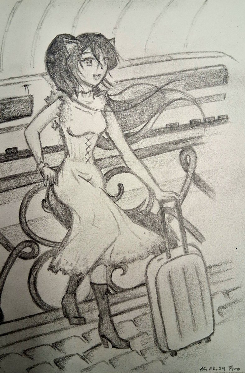 Jetzt ist der Urlaub schon vorbei 🥲. Schön wars auf jeden Fall 🥰. Bisschen skribbeln im Zug  muss aber noch sein 😊 (ist aber gar nicht so einfach 😅) 
#firoart