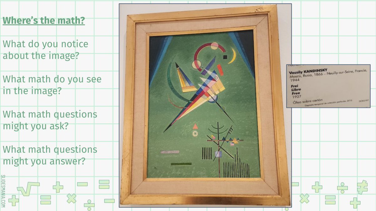 Happy Monday <a href="/ForestEdgeES/">Forest Edge</a> mathematicians! Did you know that #MathIsEverywhere? Art is math! Check out this Kandinsky! #WheresTheMath? What math questions could you ask and answer? <a href="/MathematicsFcps/">FCPSMathematics</a> <a href="/FCPSRegion1/">FCPS Region 1</a> <a href="/FcpsTitleIMath/">FCPS Title I Math</a> #WhatTheMath?!
