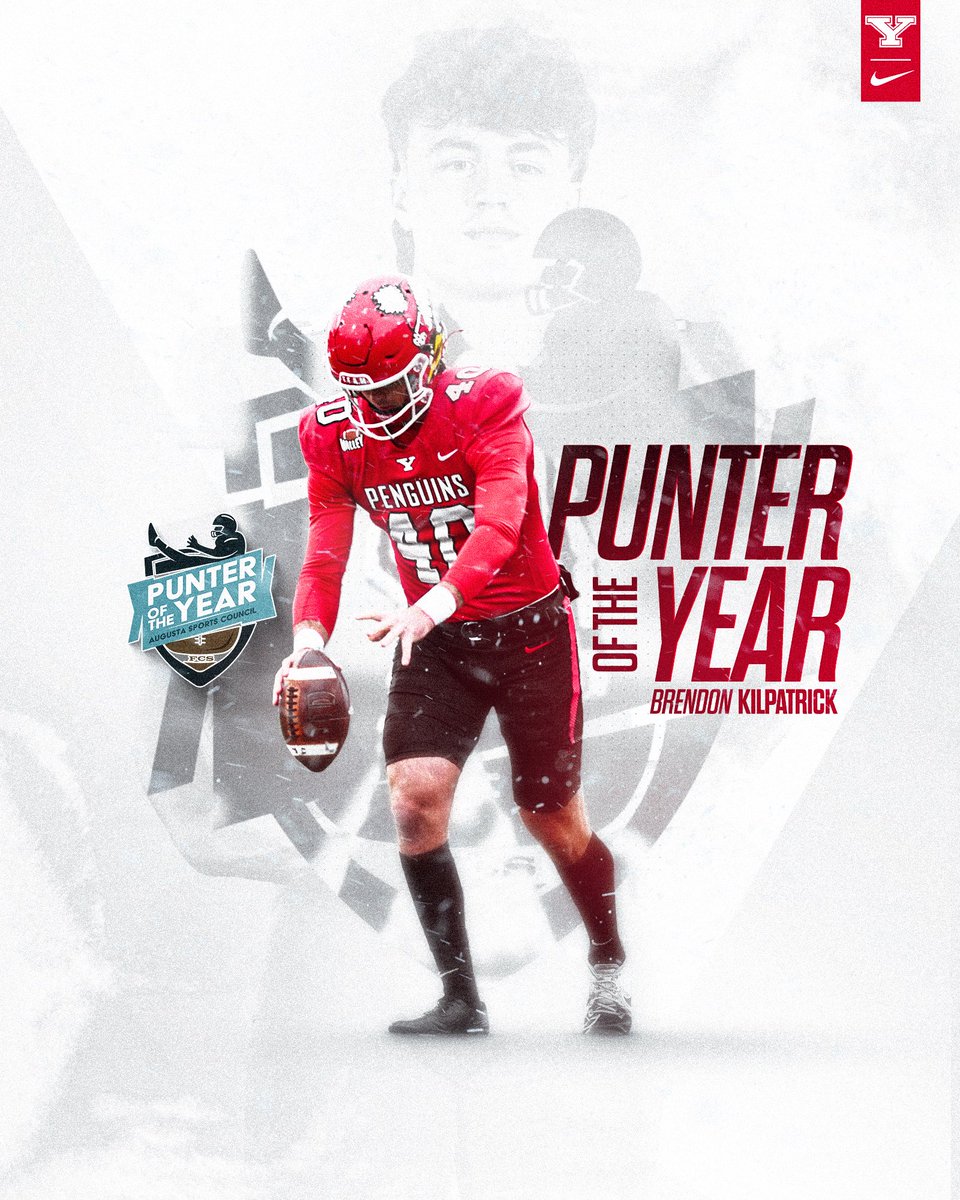 Your 2024 FCS Punter of the Year…𝘽𝙧𝙚𝙣𝙙𝙤𝙣 𝙆𝙞𝙡𝙥𝙖𝙩𝙧𝙞𝙘𝙠 🐧🏈

Well deserved after a tremendous season!  

#GoGuins