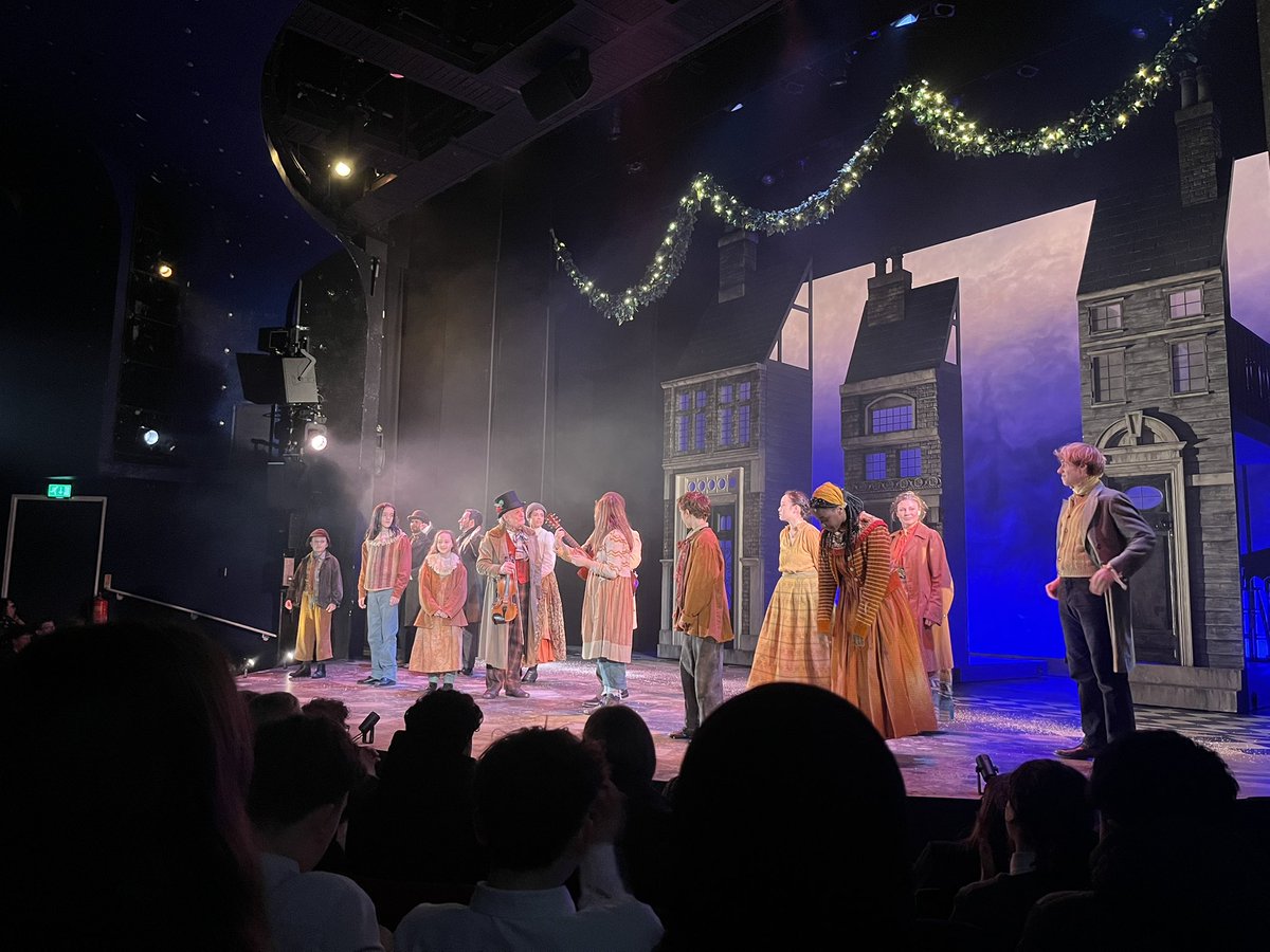 English_JTHS's tweet photo. What a show! Fantastic production @derbytheatre year 10 have really enjoyed themselves and are feeling very festive 🎄🎁✨ https://t.co/8XEfQ98k5K