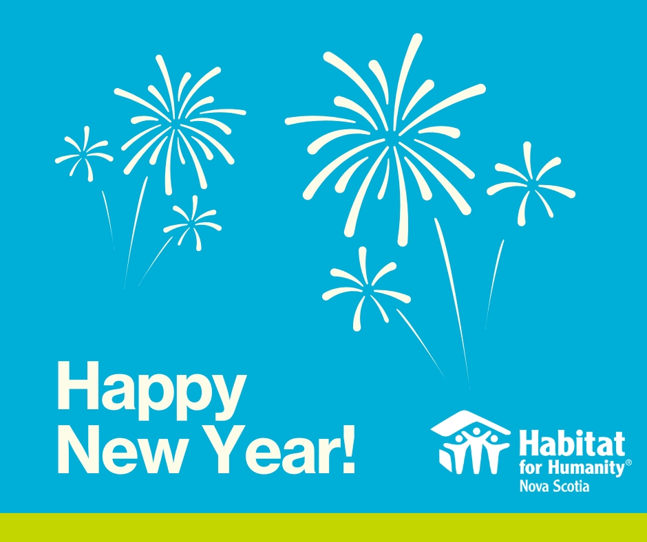 HabitatNS's tweet photo. Happy New Year! Thanks for being part of our journey in 2024. We’re looking forward to what 2025 has in store! 🏡 #HappyNewYear #NewBeginnings https://t.co/GDEZYcY1fS