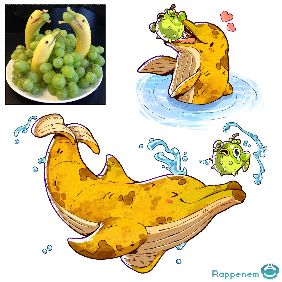 Rappenem's tweet photo. Banana dolphin 🍌🐬 https://t.co/Ijewgbv1J2