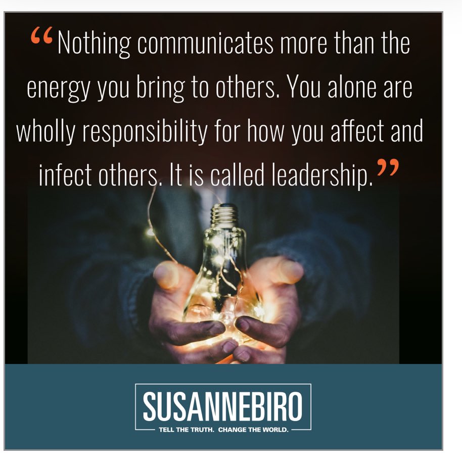 FORBES: The Leadership Superpower You Can't Ignore

Energy is a fundamental force of the universe. 

Yet how often do we stop to consider the energy we bring to our leadership roles and the profound impact it has on those we lead?

Read 3-min post:
susannebiro.com/blog