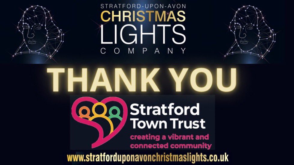 Stratford-upon-Avon Christmas Lights Company (@suaxmaslights) on Twitter photo THANK YOU to <a href="/OurTownTrust/">Stratford Town Trust</a> for supporting us with grant towards the Christmas Lights display 2024. THANK YOU to <a href="/OurTownTrust/">Stratford Town Trust</a> for supporting us with grant towards the Christmas Lights display 2024.