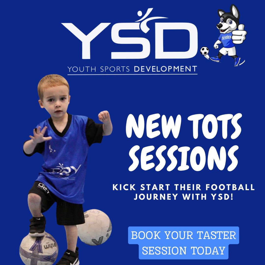 YSDsportsdev's tweet photo. Amazing new football sessions starting in the new year 

Why not come be apart of the YSD tots and minis kickers family 

⚽️🔵 https://t.co/Hnovm6oX4w