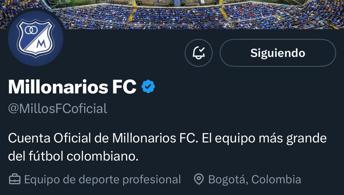 LPEmbajadora's tweet photo. El primer paso para recuperar algo de lo que alguna vez fuimos es dejar de creernos lo que, lamentablemente, ya no somos. 

Esto debe comenzar desde el CM de @MillosFCoficial quitando esa biografía tan soberbia respecto a la realidad del equipo. https://t.co/TIXa4Z3DEd