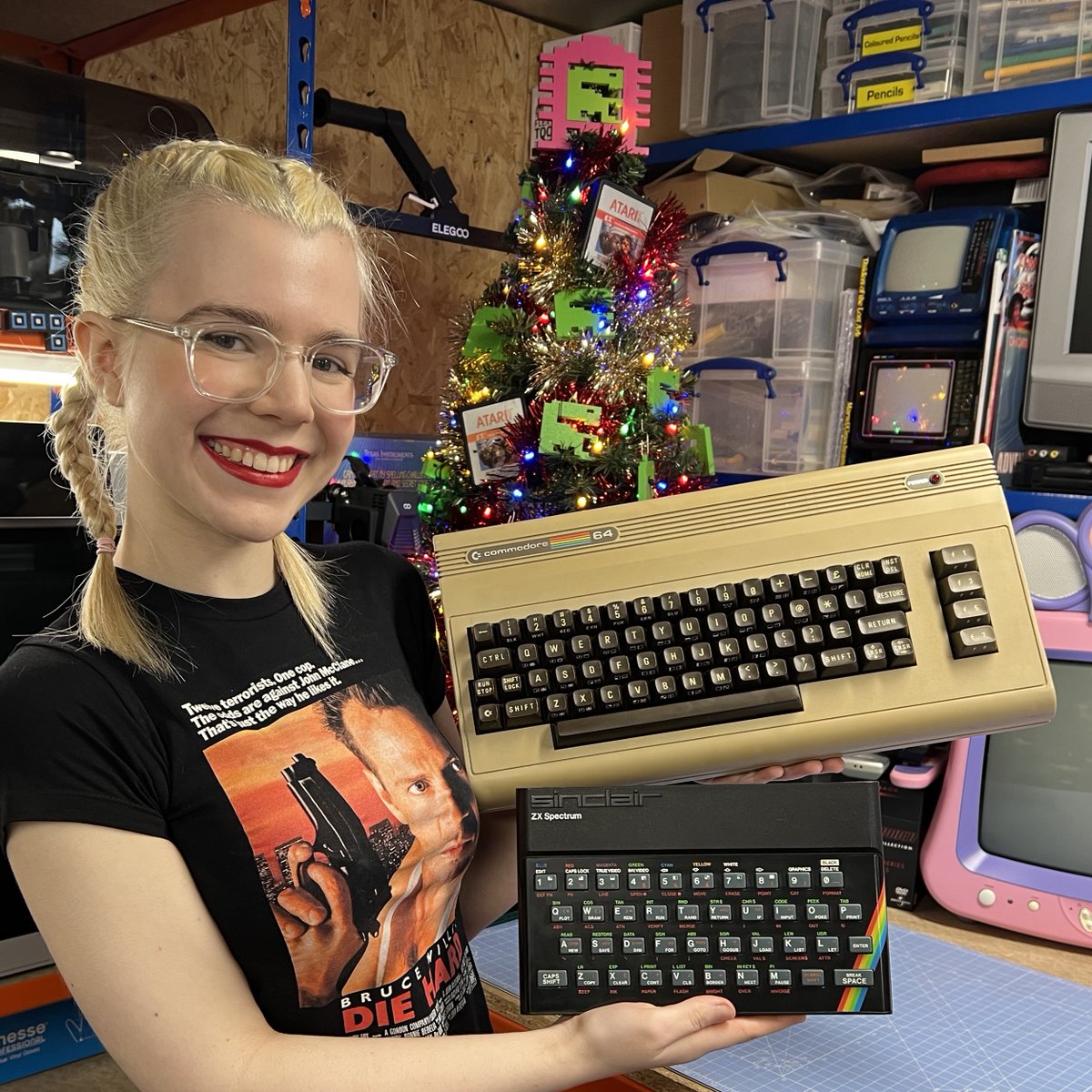 KariLawler's tweet image. Which 8-bit computer did you have under the tree then? #zxspectrum #commodore64