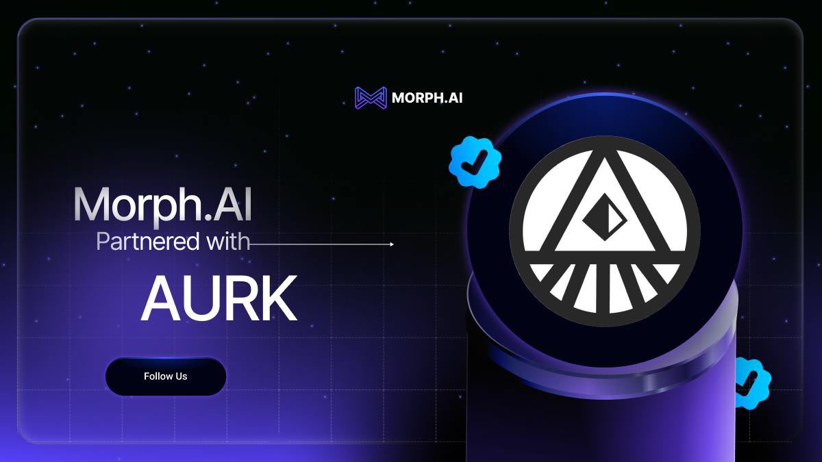 $MORPH x $AURK

We’re excited to join forces with <a href="/aurk_ai/">AURK AI</a>, the decentralized platform empowering users to create, deploy, and monetize AI models smoothly.

Paired with Morph AI’s Neural Morph Engine (#NME), this partnership unlocks incredible potential for creators and