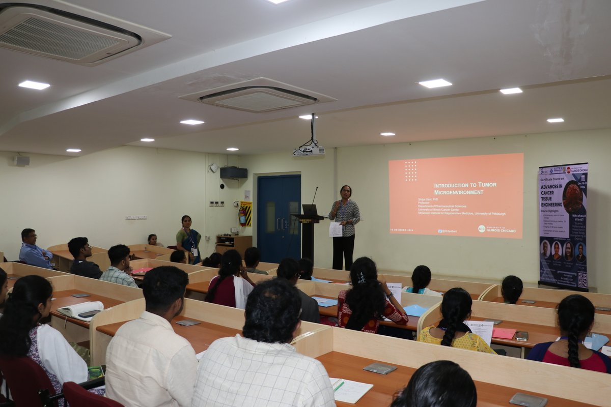 ABLEST_SASTRA's tweet photo. Day 1 Certificate Course on Advances in Cancer Tissue Engineering @SastraUniv 
Honored to host Prof. Shilpa Sant &amp; Prof. Vinayak Sant from @UIC, USA, under SPARC
Highlights
Tumor Microenvironment
Building Tumoroids
Sterilization 
Wetlab sessions
     Stay tuned!
@SVaidhyasubrama https://t.co/sQkYbLURcC