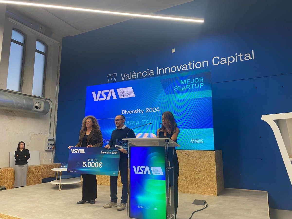 Startup Valencia (@startup_vlc) on Twitter photo <a href="/ceeivalencia/">CEEI Valencia</a> <a href="/RamonCEEIVLC/">Ramon Ferrandis</a> <a href="/VLCInnovation/">València Innovation Capital</a> 🌐 El proyecto <a href="/naria_digital/">naria.</a> recibe el premio a la mejor #startup en la categoría Diversity
La #startup valenciana, socia de Startup Valencia, digitalizan la ayuda social y protegen la seguridad alimentaria 🍎
¡Felicidades por este galardón! 🤗 <a href="/ceeivalencia/">CEEI Valencia</a> <a href="/RamonCEEIVLC/">Ramon Ferrandis</a> <a href="/VLCInnovation/">València Innovation Capital</a> 🌐 El proyecto <a href="/naria_digital/">naria.</a> recibe el premio a la mejor #startup en la categoría Diversity
La #startup valenciana, socia de Startup Valencia, digitalizan la ayuda social y protegen la seguridad alimentaria 🍎
¡Felicidades por este galardón! 🤗