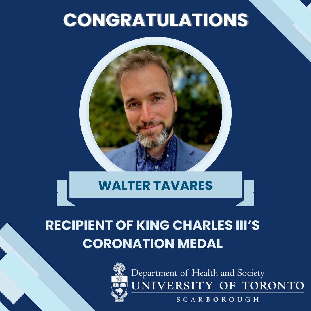 Department of Health & Society (@utscdhs) on Twitter photo Congratulations to DHS Assistant Professor Walter Tavares for being awarded King Charles III’s Coronation Medal. This is in recognition of his outstanding contributions to the field of paramedicine. 
Check out the link in our bio to read more!
#UTSCdhs #DHS #UTSCawards #Congrats Congratulations to DHS Assistant Professor Walter Tavares for being awarded King Charles III’s Coronation Medal. This is in recognition of his outstanding contributions to the field of paramedicine. 
Check out the link in our bio to read more!
#UTSCdhs #DHS #UTSCawards #Congrats