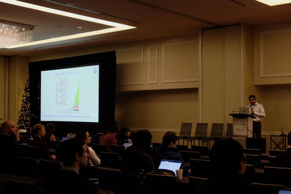 ML4H (@symposiumml4h) on Twitter photo We started the day with a wonderful keynote from <a href="/_asubbaswamy/">Adarsh Subbaswamy</a> about regulatory science tools at the FDA. Thanks for the talk, Adarsh! We started the day with a wonderful keynote from <a href="/_asubbaswamy/">Adarsh Subbaswamy</a> about regulatory science tools at the FDA. Thanks for the talk, Adarsh!