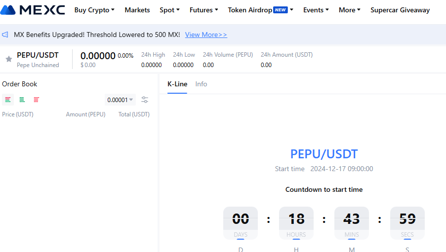 waltersergio's tweet photo. @pepe_unchained @BingXOfficial /USDT PEPU on MEXC Exchange https://t.co/EFnvpsNE5J