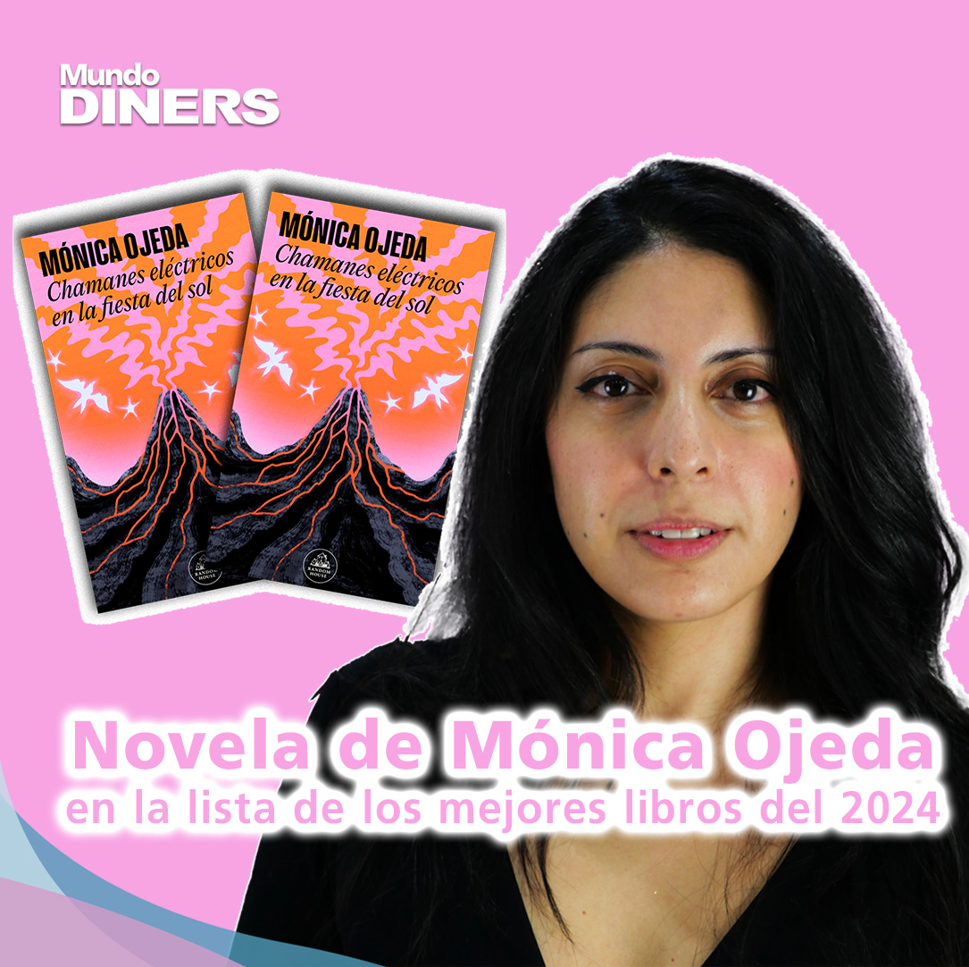 mundodiners's tweet photo. 📚 #Cultura | @MonaOjedaF nuevamente en la lista de los 50 mejores libros del año de @babelia_elpais ✨. La escritora ecuatoriana 🇪🇨 conquista esta selección con su novela 'Chamanes eléctricos en la fiesta del sol' 🌞. Un relato en el que desafía los límites narrativos con un viaje al corazón de lo ancestral 🌿, donde la individualidad se diluye entre la música experimental 🎵 y lo mítico 🔮.

Una obra que explora lo monstruoso y lo sublime 🌙, conectando la historia de Noa con la esencia del chamanismo 🪶. 👉 https://t.co/8f4OJ5BKkD 

#MónicaOjeda #LibrosEcuatorianos #LiteraturaLatina #LibrosDe2024 #Lectura