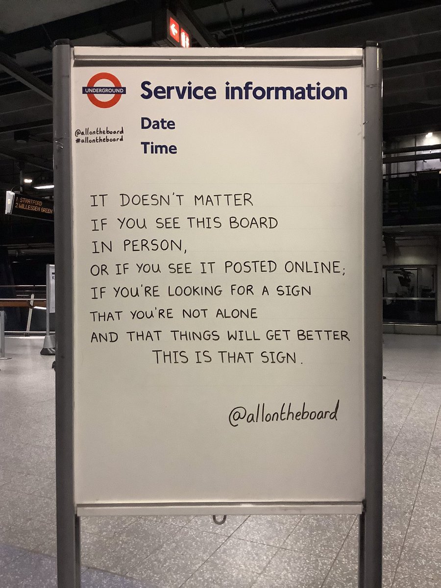 If you’re looking for a sign that you’re not alone and that things will get better, this is that sign.