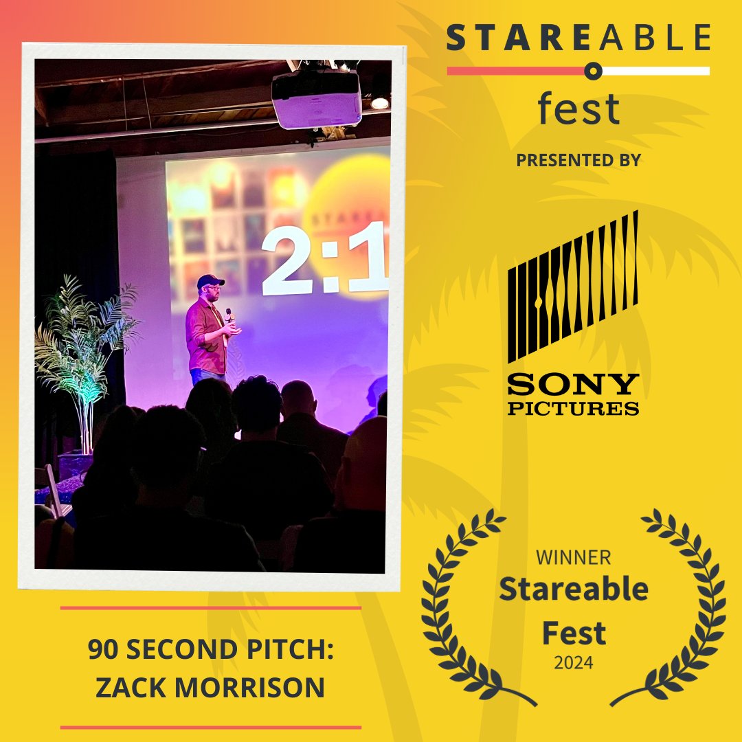 Congratulations to <a href="/ZackMorrison18/">Zack Morrison</a> for winning our 90 Second Pitch Competition, presented by Sony Pictures!