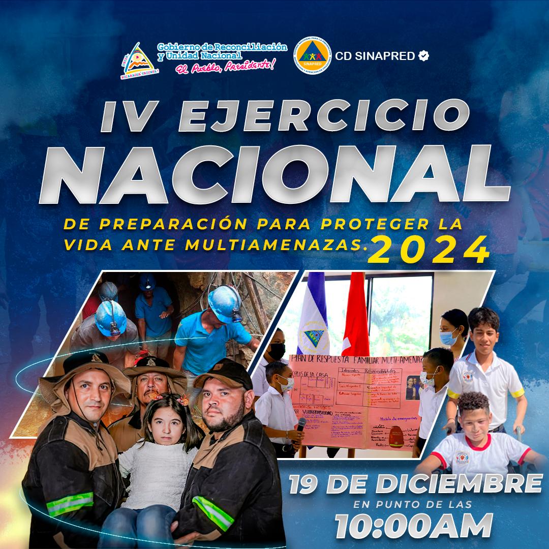 ¡Protejamos la vida! 

Este 19 de diciembre, a las 10 de la mañana, participemos en el IV Ejercicio Nacional de Preparación para proteger la vida ante Multiamenazas 2024.