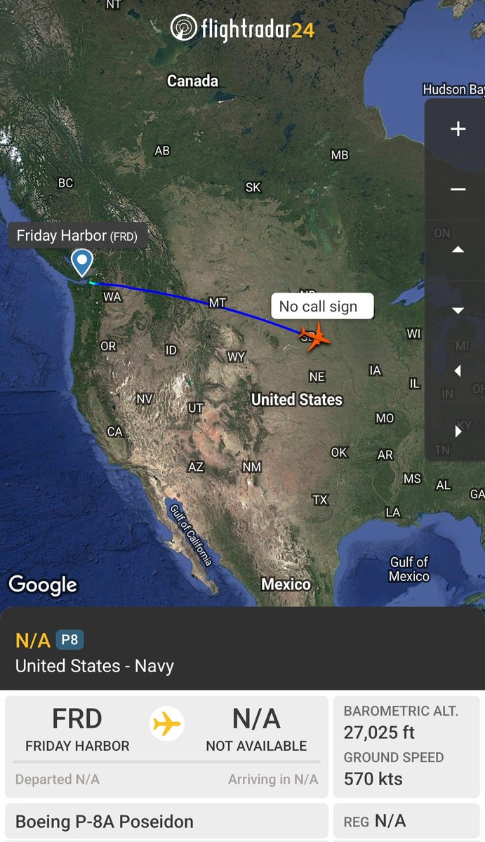 sipjack1776's tweet photo. P8
#AE67EB
Out of Whidbey Island tracking SE
@Borrowed7Time @SR_Planespotter @N214WN https://t.co/LatEIkIS99
