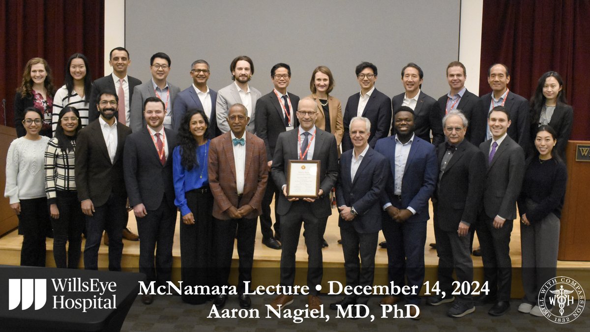 This weekend, Wills Eye Hospital's Retina Service welcomed Aaron Nagiel, MD, PhD for its Retina and Vitreous Update. This event featured the 14th Annual J. Arch McNamara, MD Memorial Lecture.