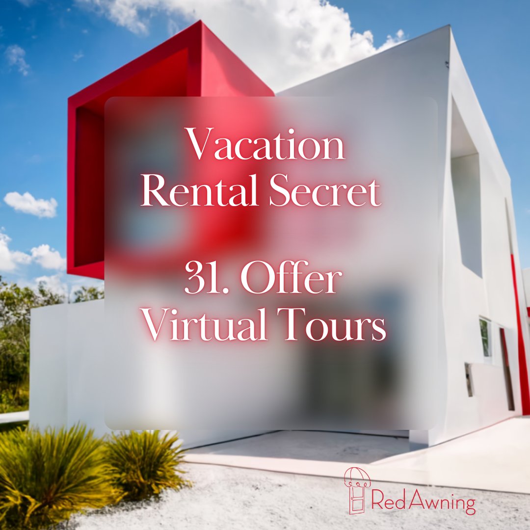 redawning's tweet image. Secret #31: Provide virtual tours or online classes to attract remote guests and add value to your listing. Use platforms like Matterport for immersive experiences. #VirtualTour #RemoteExperience #AirbnbHost