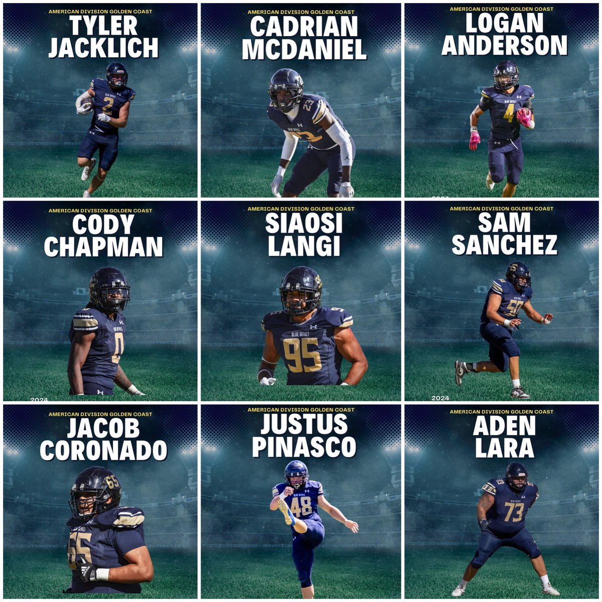 Congratulations Fellas for being recognized. I’m excited for guys coming back and happy for those moving on.