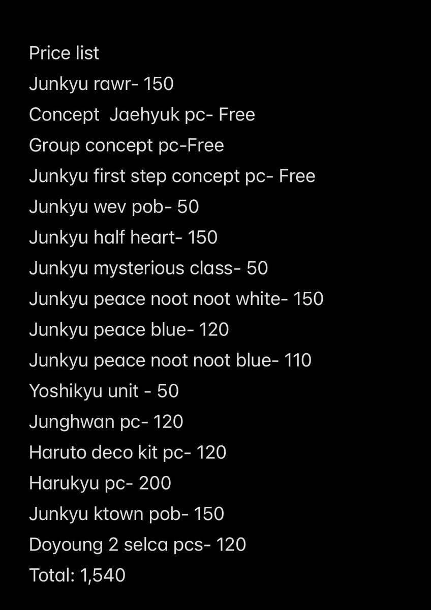 KeunSamCart's tweet photo. PRICE LIST ⬇️⬇️⬇️
Selling as Set ! https://t.co/MKDcgyw9Q6