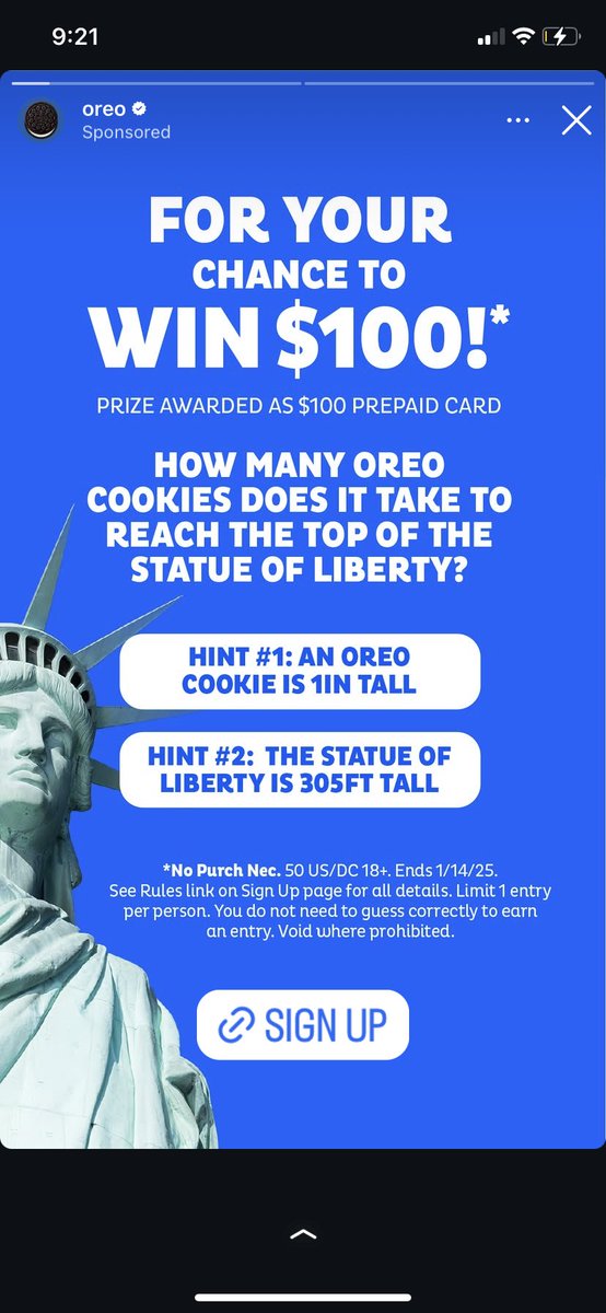 MagentaSquash's tweet photo. @Oreo an oreo is definitely not one inch tall??? please stop running this factually incorrect advertisement. https://t.co/0m0hqYNB8G