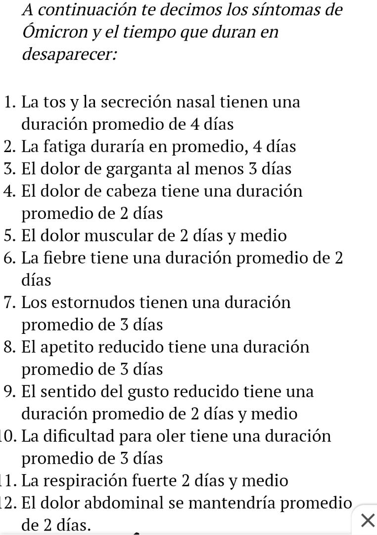 #TipsDePrevencion a la #COVID19 Síntomas de Ómicron y tiempo que duran en desaparecer "La clave en la lucha contra el coronavirus es la prevención, cuidándonos, cuidamos a los demás, juntos ganaremos la batalla" #HeroesDeLaSalud <a href="/CDIBrisasTurumo/">CDI Brisas de Turumo estado Miranda🇻🇪🤝🇨🇺</a> <a href="/CDILaA/">CDI La A estado Miranda</a> <a href="/Araguaney_SRI/">SRI Araguaney estado Miranda</a>