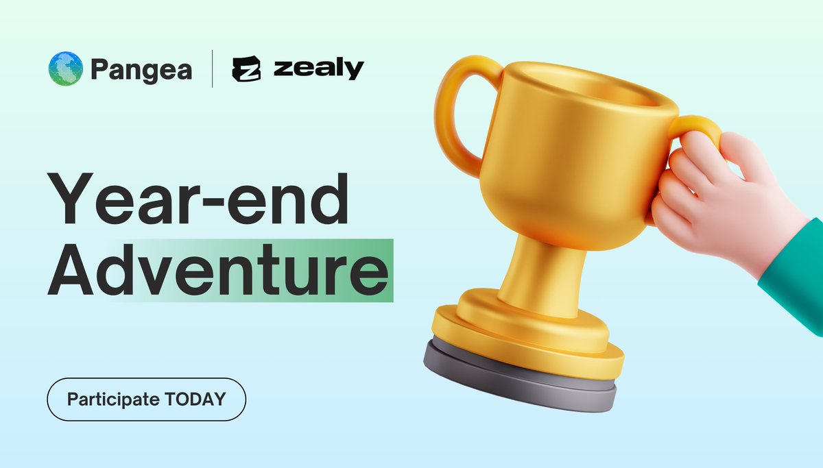 Pangea's Year-End Adventure is LIVE on Zealy! Gear up for the ultimate quest to wrap up 2024 in style. 🏆

Complete exciting challenges, top the leaderboard, and grab your share of 1000 USDC! 💰

📝 Participate NOW: zealy.io/cw/pangea/

The adventure awaits—are you ready? 🎯