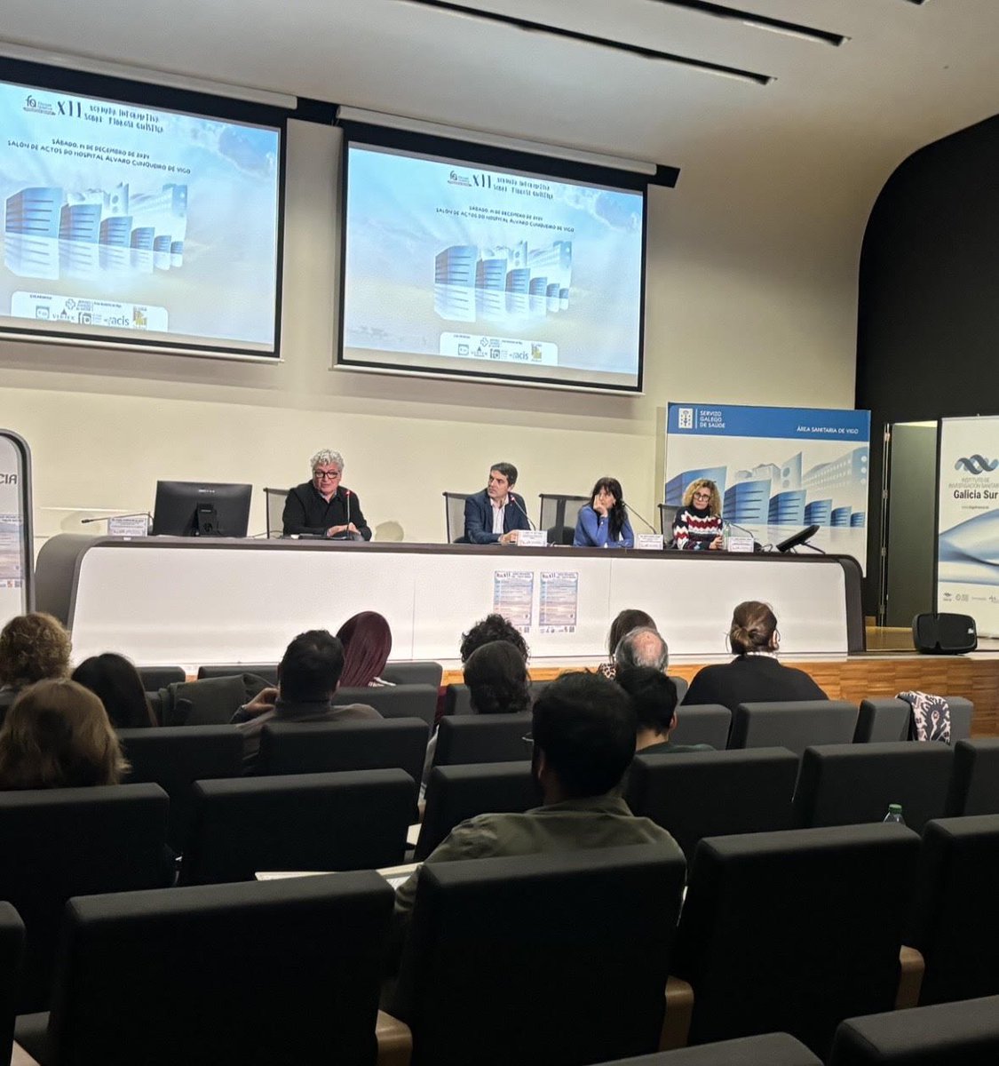 FundEFQ's tweet photo. 🗓️El pasado 14 de diciembre, se celebró la XII Jornada informativa de FQ de la Asociación Gallega de Fibrosis Quística en el Hospital Álvaro Cunqueiro de Vigo. 
Gracias a todos los ponentes y asistentes tanto presenciales como online. https://t.co/8sL8ZIf5k7