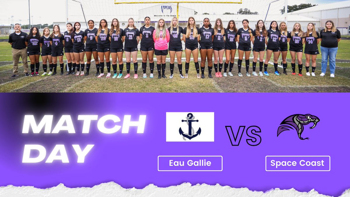 🏟️ Game Day Alert!
The Space Coast Vipers will be hitting the road tonight as they take on Eau Gallie!  
📍 Home Field: 1400 Commodore Blvd, Melbourne
⏰ Varsity Only Kickoff: 6pm