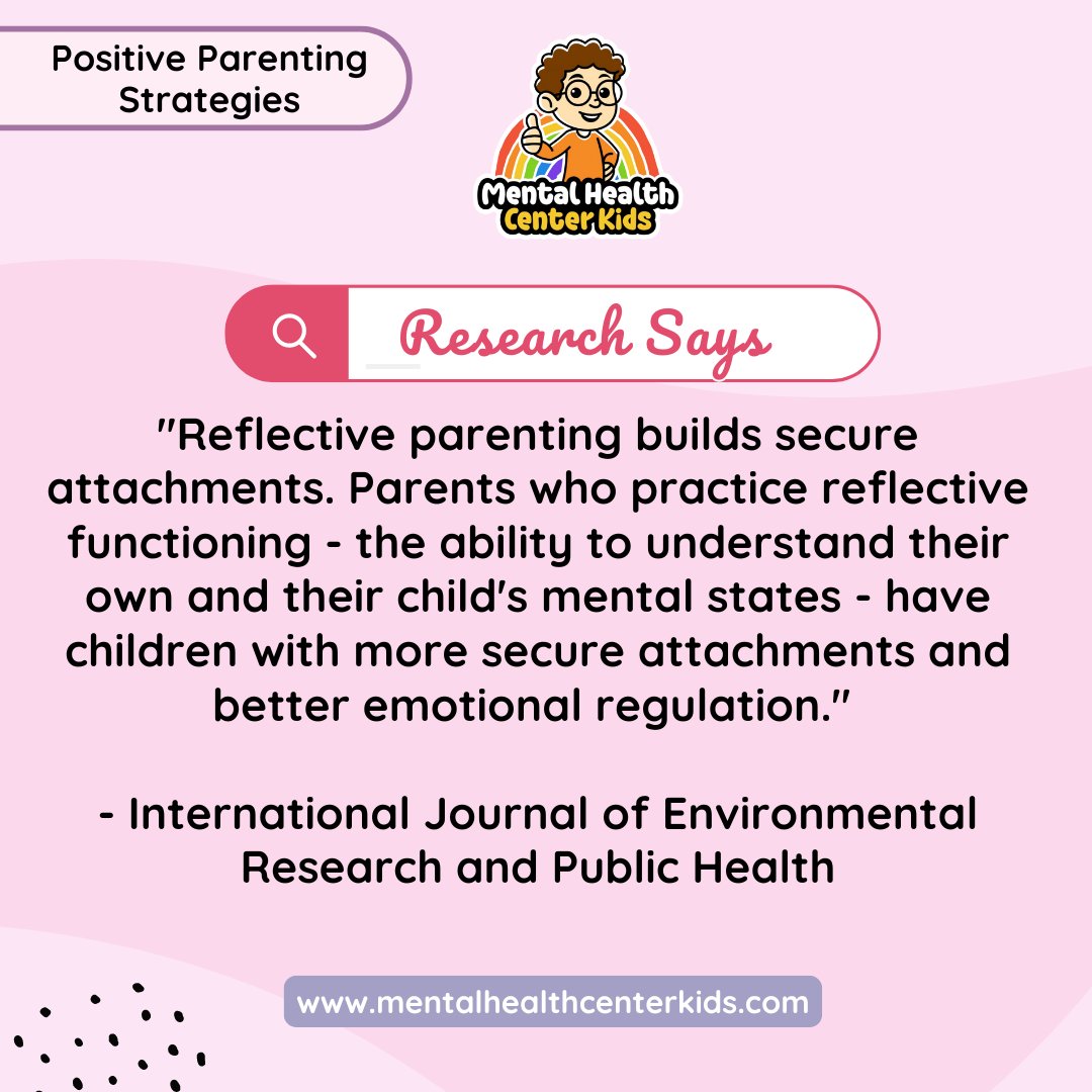MHCenterKids's tweet image. Reflective parenting fosters secure attachments. How do you practice understanding your child&apos;s mental state?

#ReflectiveParenting #SecureAttachment