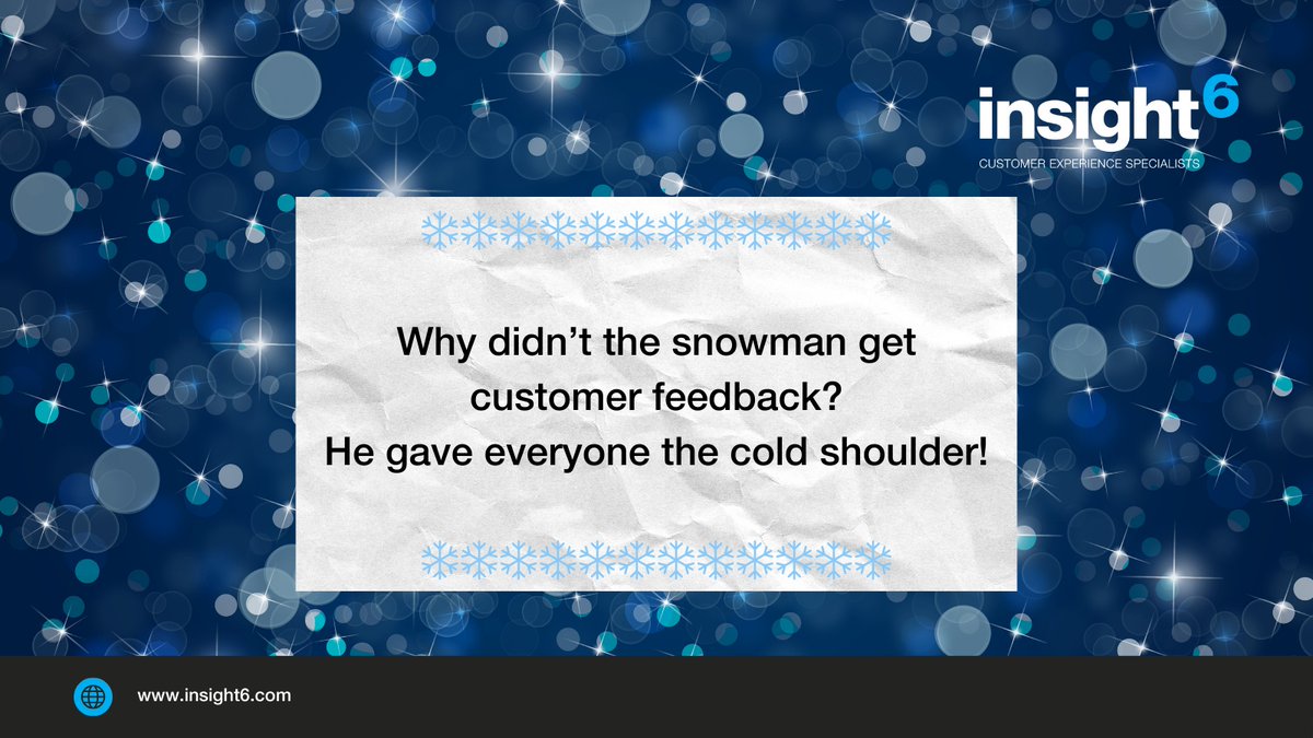 ❄️ Don’t leave your customers out in the cold this Christmas! Give your business the gift of instant insight, our total feedback solution. Learn more: bit.ly/3wJzzs1