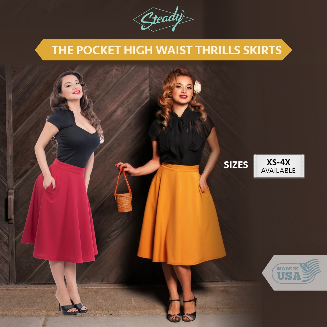 🎅Holiday Savings You’ll Love!✨Get 20% OFF the Pocket High Waist Thrills Skirt with code CHRISTMAS2024. Retro style, festive deal!
steadyclothing.com
#ChristmasSale #RetroStyle #HolidayDeals #VintageFashion #SteadyClothing #ShopNow #HolidaySavings #RetroVibes #TimelessStyle